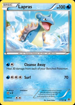 2013 Plasma Blast Lapras #17 card
