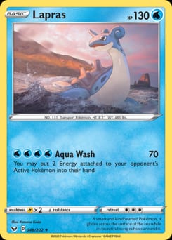 2020 Sword & Shield Lapras #48 card