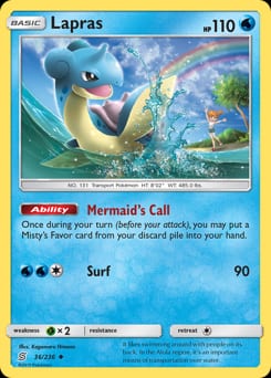 2019 Unified Minds Lapras #36 card