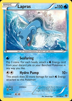 2014 XY Lapras #35 card