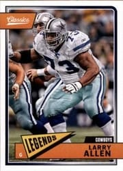 2018 Panini Classics Base Set Larry Allen #119 card