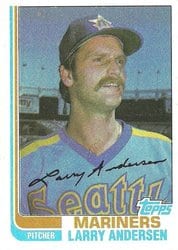 1982 Topps Base Set Larry Andersen #52 card