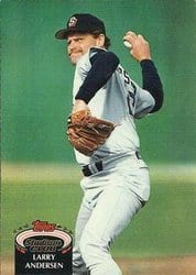 1992 Stadium Club Base Set Larry Andersen #91 card
