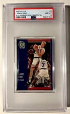 1991 Fleer Larry Bird #8 card