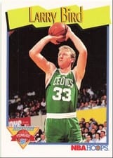 1991 Hoops Larry Bird #314 card