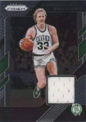 2018-19 Panini Prizm Sensational Swatches Larry Bird #53 card