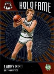 2020-21 Panini Mosaic HoloFame Larry Bird #4 card