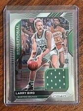 2020-21 Panini Prizm Sensational Swatches Larry Bird #SSW-LAB card