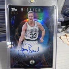 2025-26 Topps Midnight Midnight Sun Signatures Larry Bird #MS-LB card