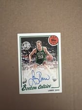2025 Topps 1980 Autograph Larry Bird #80B2-LB card