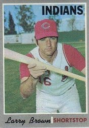 1970 Topps Base Set Larry Brown #391 card