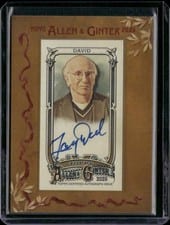 Larry David 2025 Topps Allen & Ginter Framed Mini Autographs (Non-Baseball) card