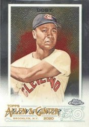 2020 Topps Allen & Ginter Chrome Base Set Larry Doby #4 card