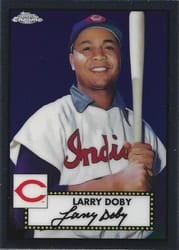 2021 Topps Chrome Platinum Anniversary Base Set Larry Doby #634 card