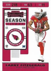 2019 Panini Contenders Base Set Larry Fitzgerald #94 card