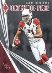 2019 Panini Phoenix Catching Fire Larry Fitzgerald #22 card