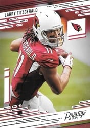 2021 Panini Prestige Base Set Larry Fitzgerald #45 card