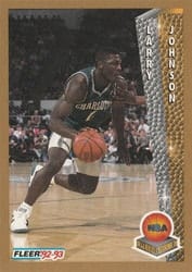 1992-93 Fleer Base Set Larry Johnson #247 card
