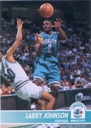 1994-95 Hoops Base Set Larry Johnson #21 card
