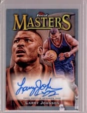 2023-24 Finest Masters Autographs Larry Johnson #MA-LJ card