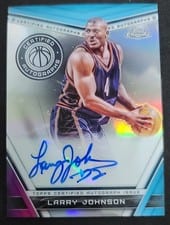 2023-24 Topps Chrome Certified Autographs Larry Johnson #CA-LJ card