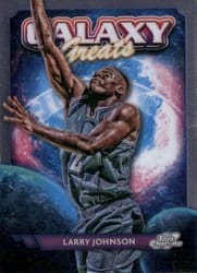 2023-24 Topps Chrome Cosmic Galaxy Greats Larry Johnson #GG-3 card