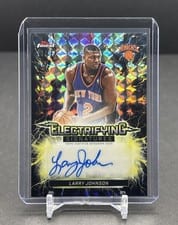 2025-26 Finest Electrifying Signatures Larry Johnson #ESG-LJ card