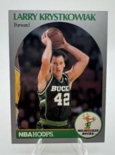 1990-91 Hoops Base Set Larry Krystkowiak #177 card