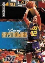 1992-93 SkyBox Base Set Larry Krystkowiak #404 card