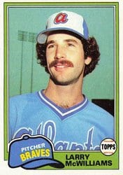 1981 Topps Base Set Larry McWilliams #44 card