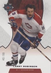 2019-20 Upper Deck Ultimate Collection Base Set Larry Robinson #82 card