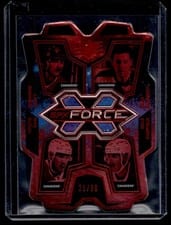 2022-23 SPx SPx Force Larry Robinson/Jean Beliveau/Nick Suzuki/Cole Caufield #SF-MTL card