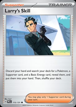 Prismatic Evolutions Larry's Skill #115 card