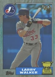 2021 Topps All-Star Rookie Cup Base Set Larry Walker #3 card