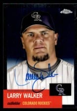 2022 Topps Chrome Platinum Anniversary Autographs Larry Walker #CPA-LW card