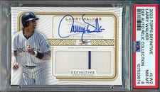 2022 Topps Definitive Collection Definitive Autograph Relic Collection Larry Walker #DARC-LW2 card