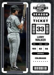 2023 Panini Chronicles Contenders Optic Larry Walker #24 card