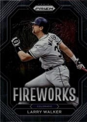 2023 Panini Prizm Fireworks Larry Walker #F13 card