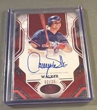 2023 Topps Tier One Prime Performers Autographs Larry Walker #PPA-LWA card