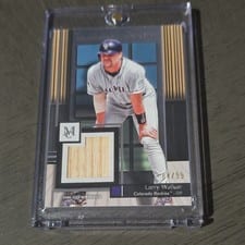 2024 Topps Museum Collection Meaningful Material Relics Larry Walker #MMR-LWA card