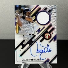 2025 Topps Pristine Pristine Pieces Autograph Relics Larry Walker #PPAR-LW card