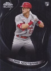 2022 Topps Chrome Black Base Set Lars Nootbaar #23 card