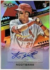 2022 Topps Fire Autographs Lars Nootbaar #FA-LN card