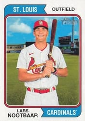 2023 Topps Heritage Base Set Lars Nootbaar #35 card