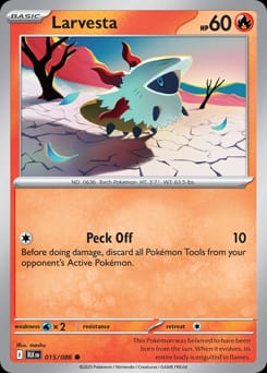 Black Bolt Larvesta #15 card
