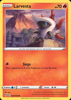 Darkness Ablaze Larvesta #29 card