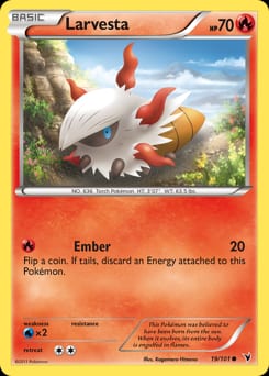 Noble Victories Larvesta #19 card