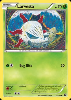 Steam Siege Larvesta #14 card