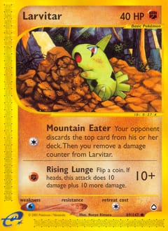 2003 Aquapolis Larvitar #89 card