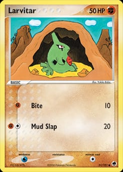 2006 Dragon Frontiers Larvitar #51 card